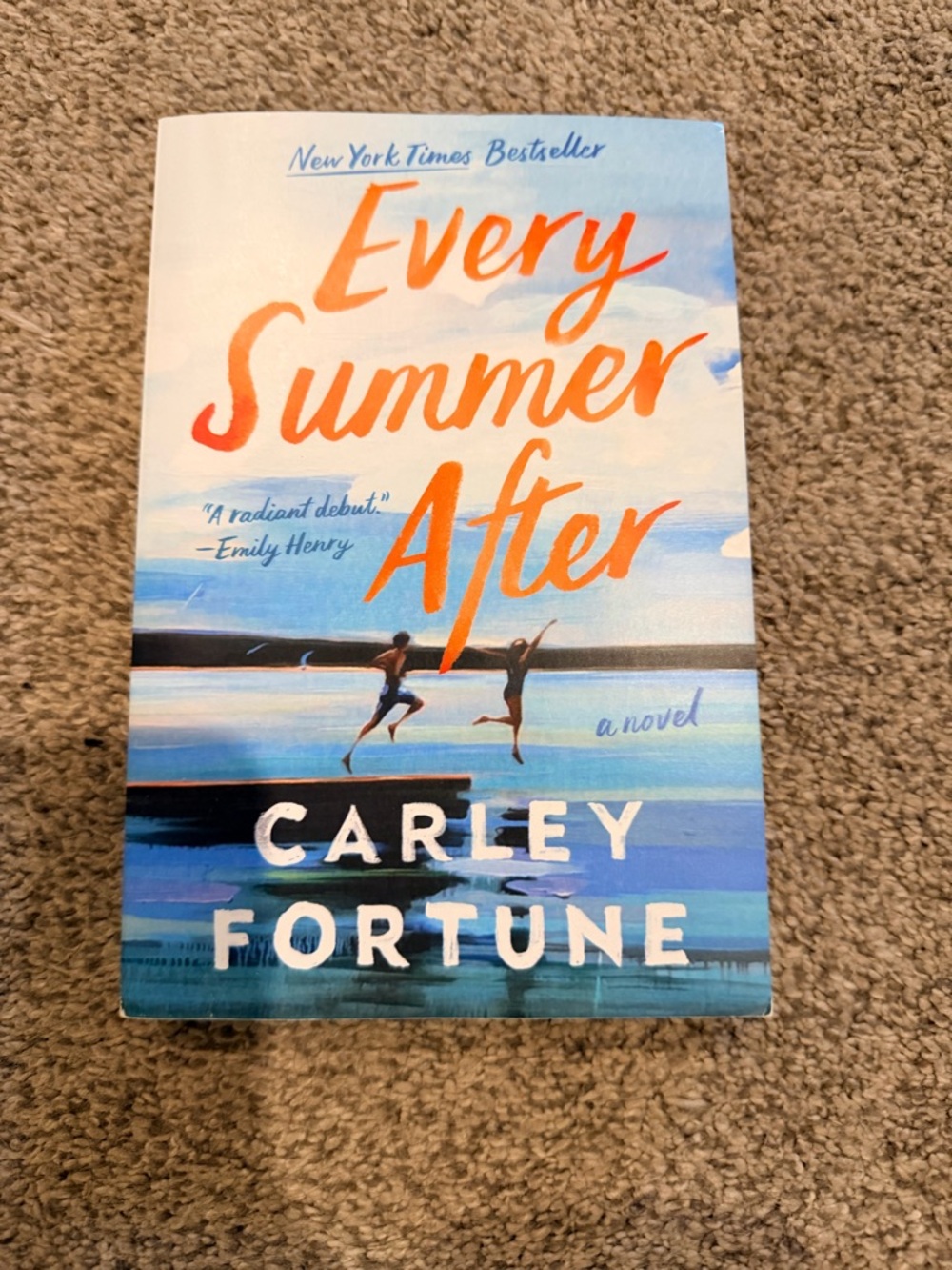 Every Summer After by Carley Fortune - Blue & Orange Paperback